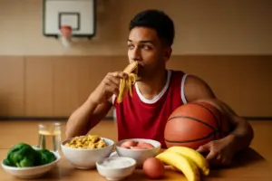 Basket e alimentazione: cosa mangiare prima di una partita per avere più energia