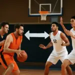 Penetrazione e scarico nel basket: la scelta intelligente che crea tiri liberi per i compagni